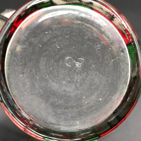 Vintage Coca-Cola Set of 2 Tulip Stain Glass Pattern Libby Tumblers Glasses - Picture 3 of 5